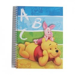 Caderno Espiral A5 Quadriculado Ambar Winnie the Pooh 1un