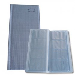 Porta Cartoes Visita p/72 Cartoes Cinza 176Z28570