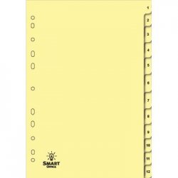 Separadores A4 Cartolina Numerados (1 a 12) 1721025