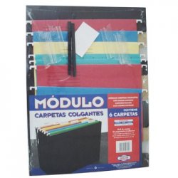 Caixa Cartão c/6 Pastas Suspender Sortidas s/Tampa 100Z18250