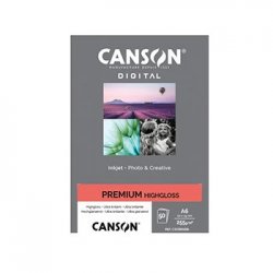Papel 10x15cm 255g Foto Canson Premium Highgloss 50 Folhas 1084334