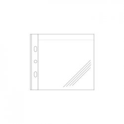 Bolsa para 1 CD/DVD em PP c/Furação Lateral Roma 393B 50un 100393B