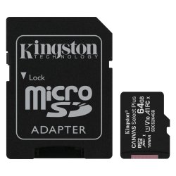 Cartão Memória micSDXC 64GB KINGSTON Canvas Select Plus KINSDCS2/64GB