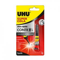 Cola Ultra Rápida 3g Control UHU Super Cola  Blister 1un 10736190