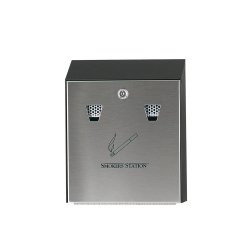 Cinzeiro Parede Vertical  Preto e Cinza RUBFGR1012EBK