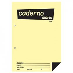 Caderno Diário B5 25x17,6cm Liso 60g 40Fls 1un 1082043