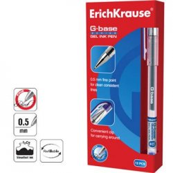 Esferográfica Gel EK G-Base Azul 12un 11717