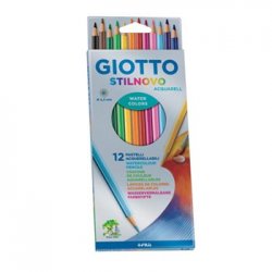 Lápis Cor Aguarelável 12un Cx Cartão Giotto Stilnovo 160255700