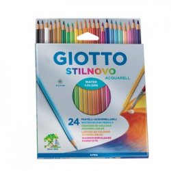 Lápis Cor Aguarelável 24un Cx Cartão Giotto Stilnovo 160255800