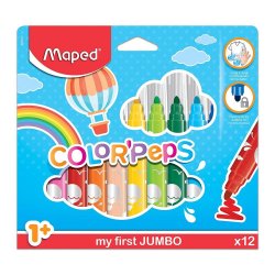 Marcador Feltro Maped Early Age My First (+1Ano) - 12un 130846020