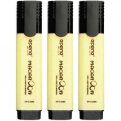 Marcador Fluorescente Epene EP10-2009 Amarelo Pastel 3un 1331079