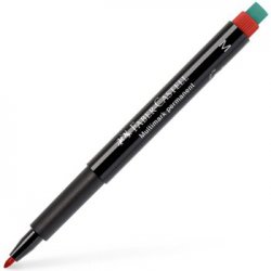 Marcador Permanente Médio Faber-Castell 0,9mm Vermelho 1un 1311091