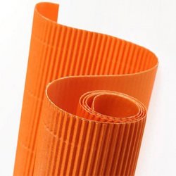 Cartão Canelado Colorido 50x70cm Laranja Folha 1235915