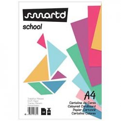 Bloco Cartolina A4 Cores Sortidas 180g 10 Folhas 1085605