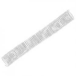 Argolas Espiral Metálicas Passo 5:1 38mm Prata 25un 1713556