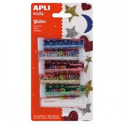 Purpurina em Pó Apli Frasco 7gr 6 cores APL13343