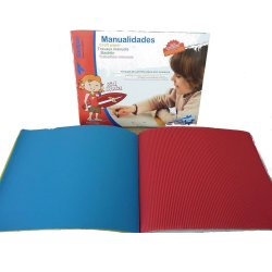 Cartão Canelado Colorido 32x44cm Sortido Bloco 10Fls 1856100