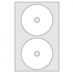 Etiquetas 117mm Multi3 para CD ou DVD 100 folhas 200un APL10816