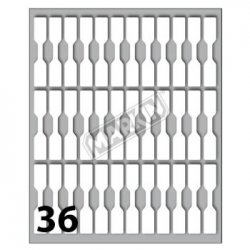 Etiquetas Jóias 46x8mm 10Fls Cod 30 Markin 360un 1991030