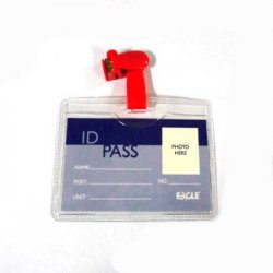 Porta Nomes Horizontal 100x70mm c/Mola  Eagle 12un 190EAEC006-1