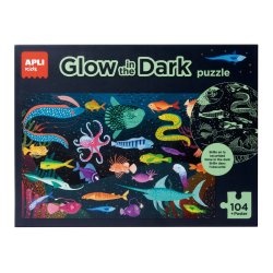 Jogo Educativo Puzzle Apli Fluor Oceano 104 Peças APL18455