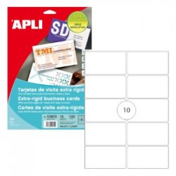Cartões Visita 89x51mm 250g InkJet-Laser Matte 10Fls 100un APL10610