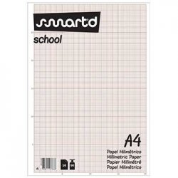 Papel Milimetrico 90gr A4 50 Folhas  (20451) 1831050