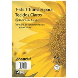 Papel Transfer T-Shirt InkJet A4 Tecidos Claros 4234 10 Fls 1811240