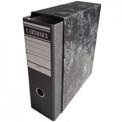 Caixa Arq. A5 (Alto)  L/80mm 250x220 Marmoreado Preto 170130-O/A