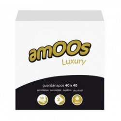 Guardanapos 40x40 2Fls Branco Amoos Luxury 50un 6511047
