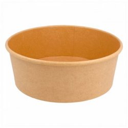 Saladeiras 1300ml Cartão Redondo Cor Kraft 50un 6621292