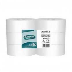 Papel Higiénico (Jumbo) 350mts 2Fls 15g Amoos 6un 6501068
